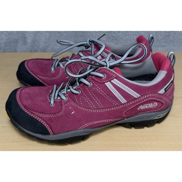 ASOLO Lady's Pink Suede Gore-Tex Hiking Shoes Size 7.5 - Picture 2 of 10